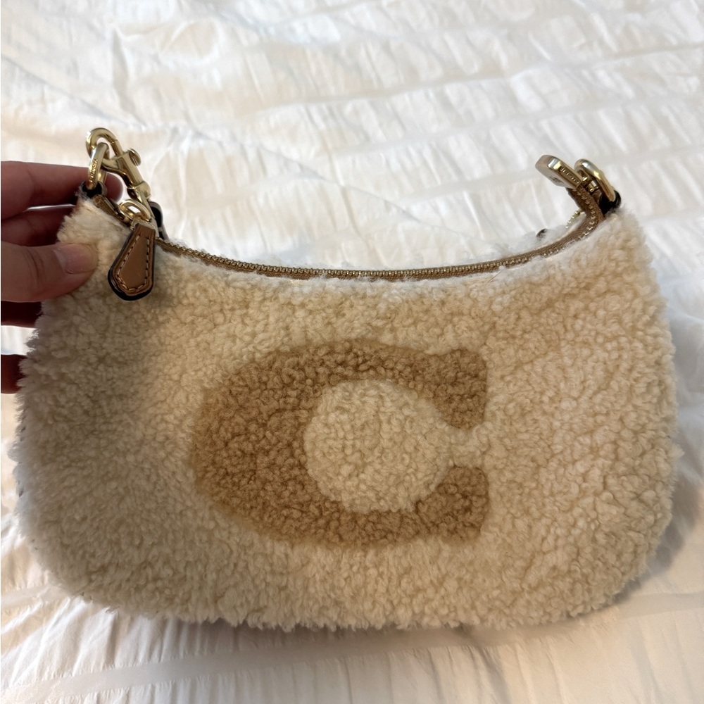 Coach Teri shearling shoulder bag